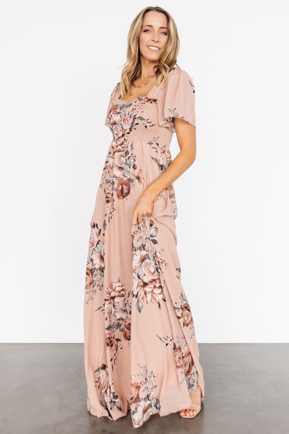 Fleur Maxi Dress | Nude Floral - Baltic Born