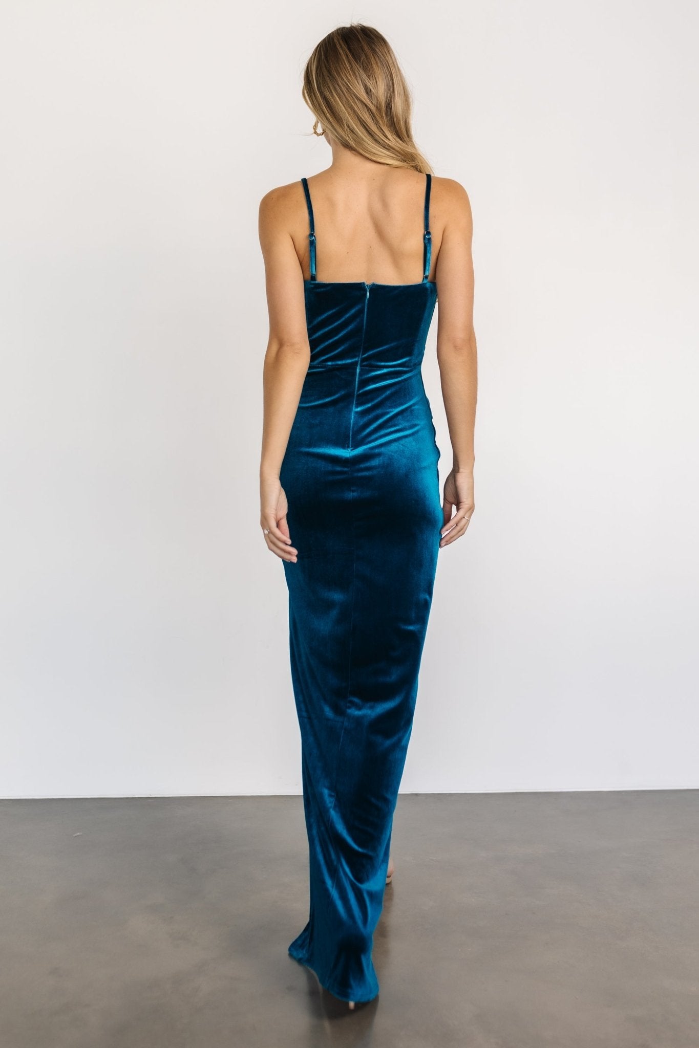 Gaia Velvet Gown | Topaz - Baltic Born