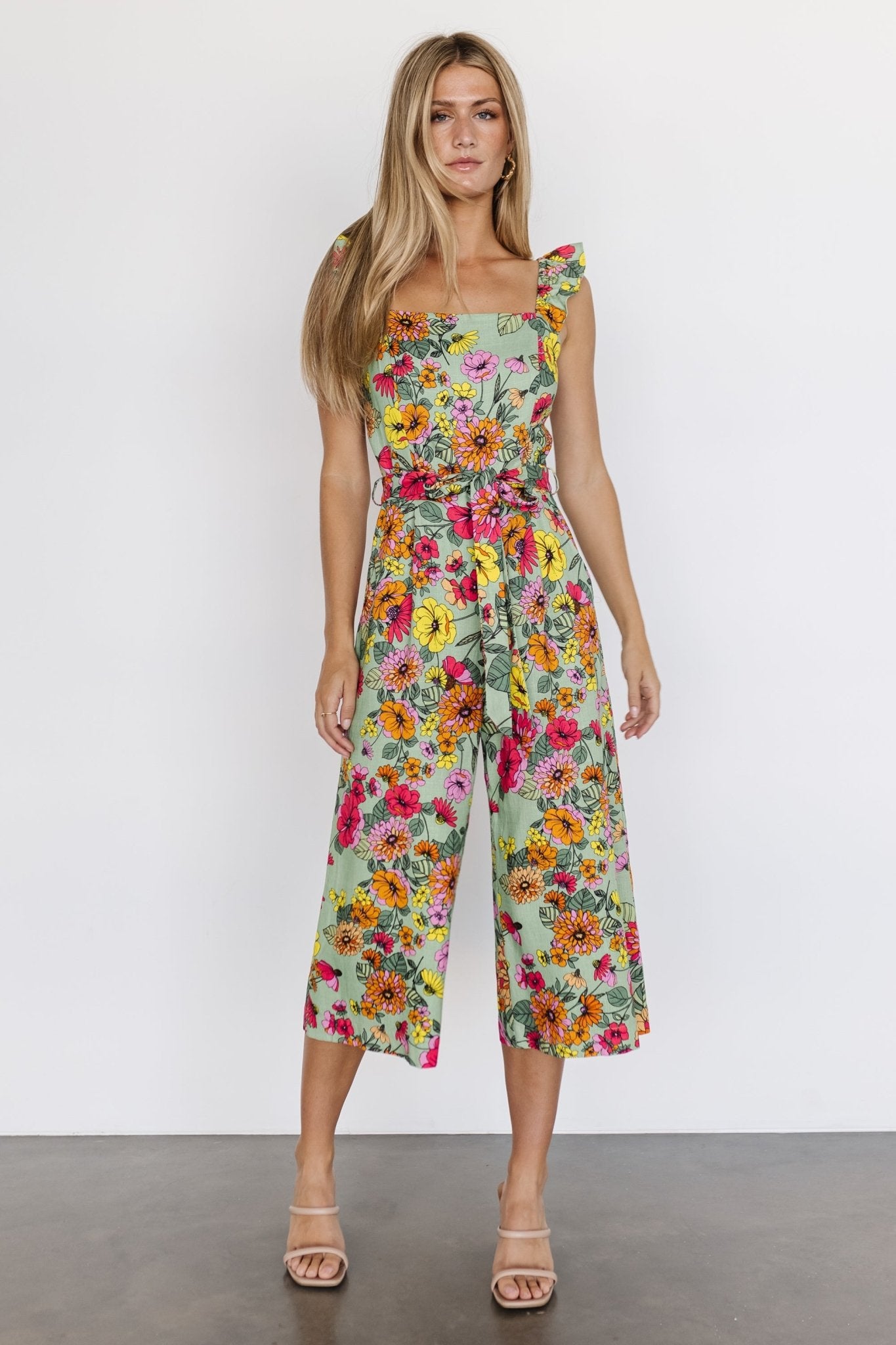 Gemma Jumpsuit | Sage Multi - Baltic Born