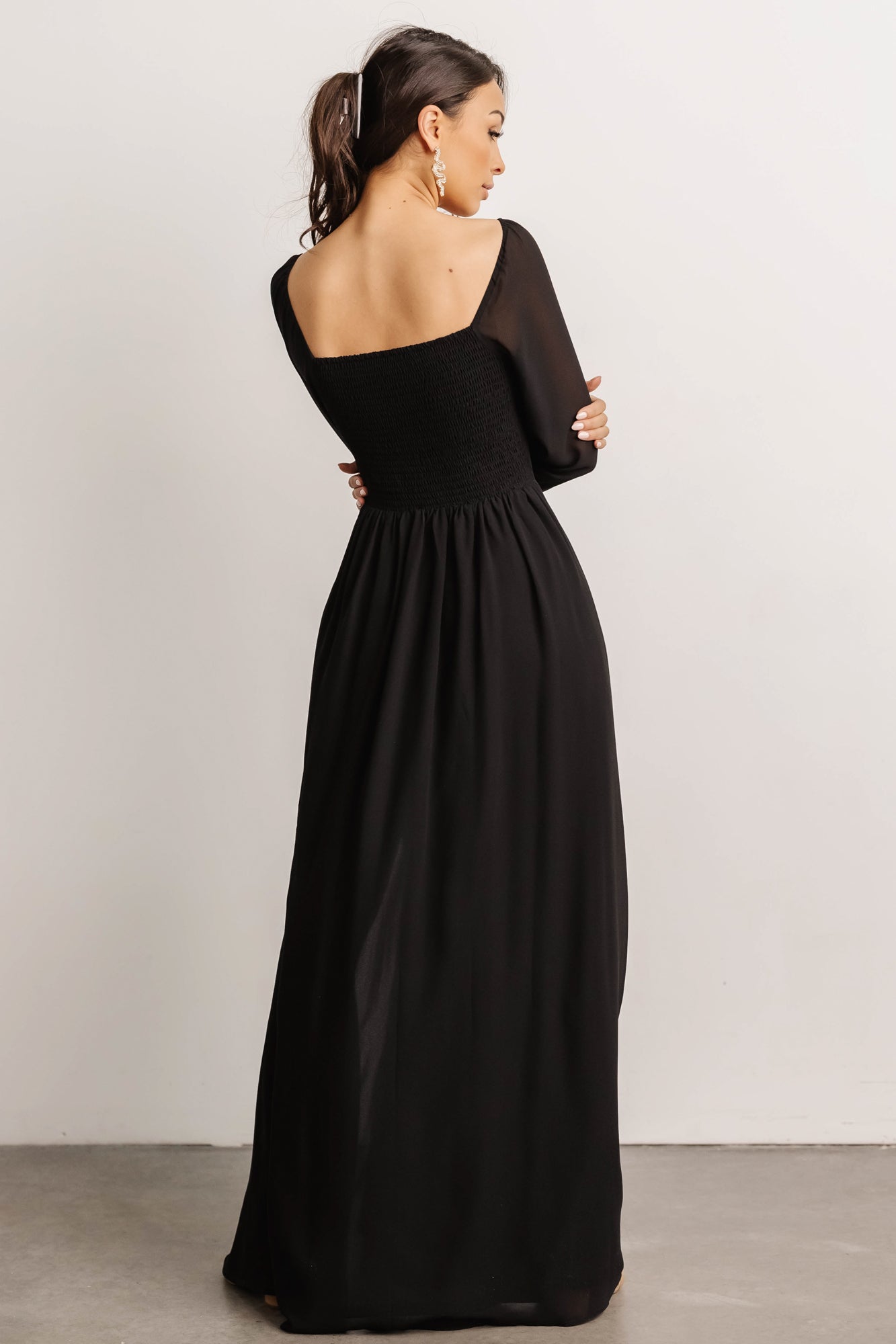 Giselle Maxi Dress | Black - Baltic Born