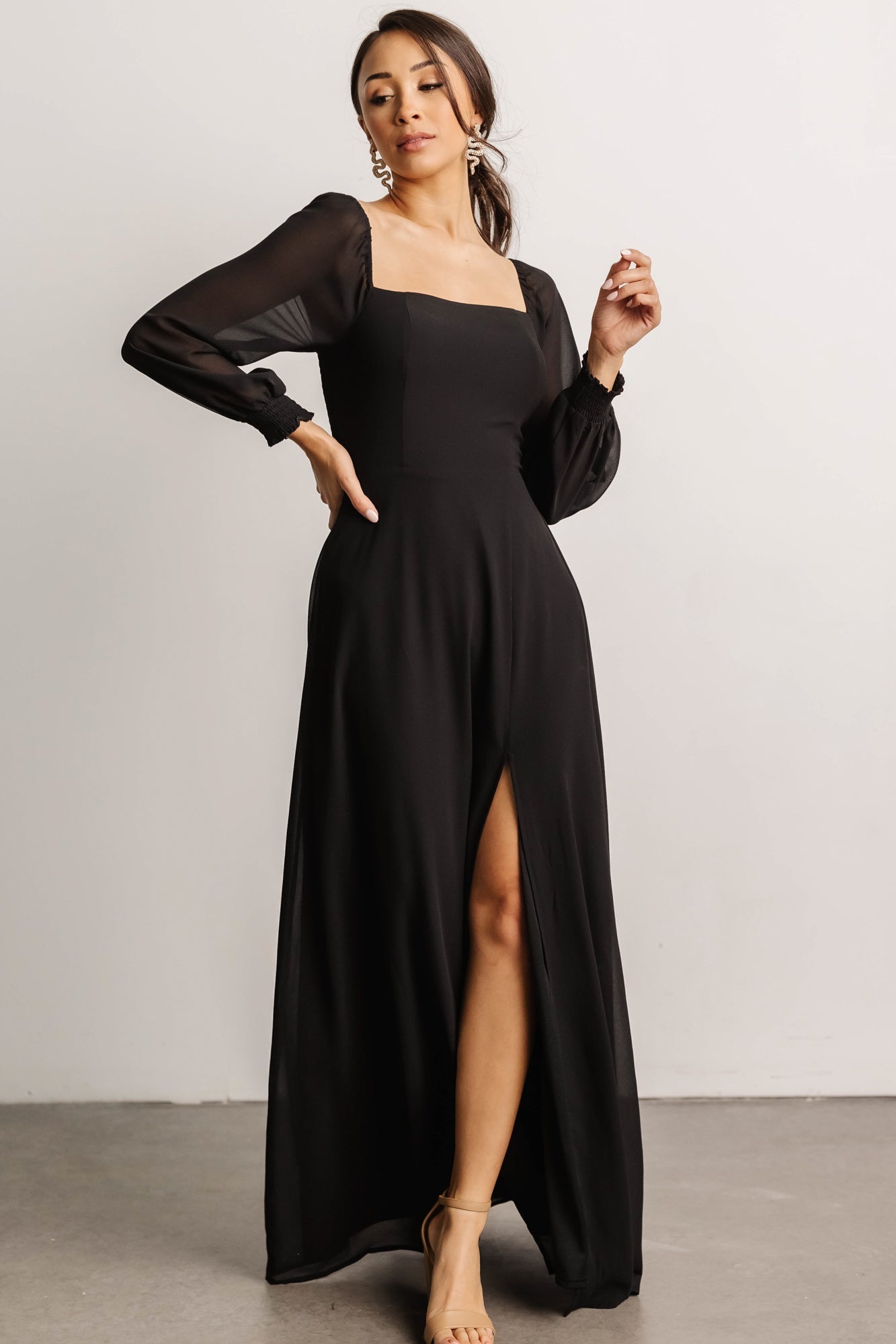 Giselle Maxi Dress | Black - Baltic Born