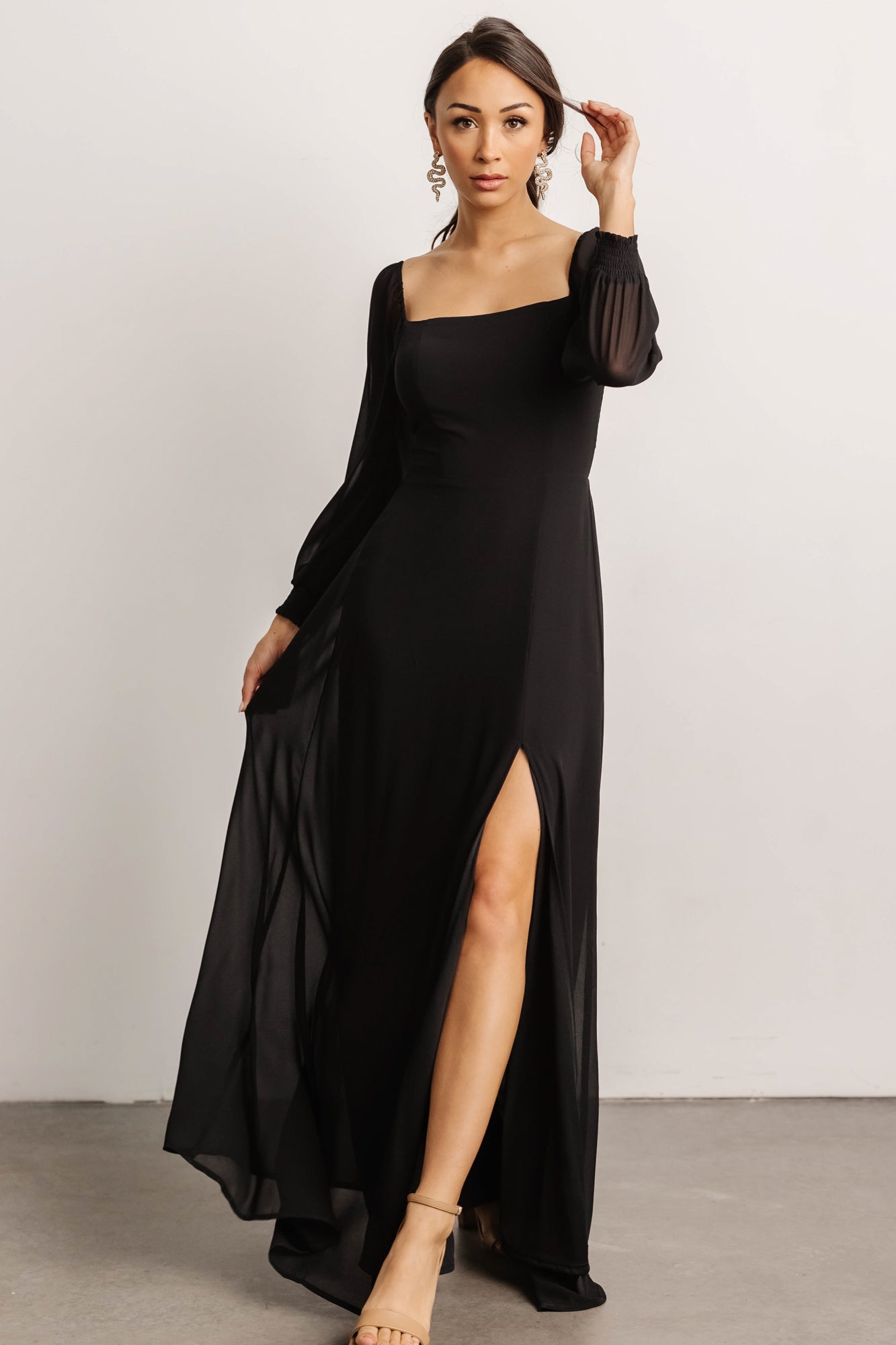 Giselle Maxi Dress | Black - Baltic Born