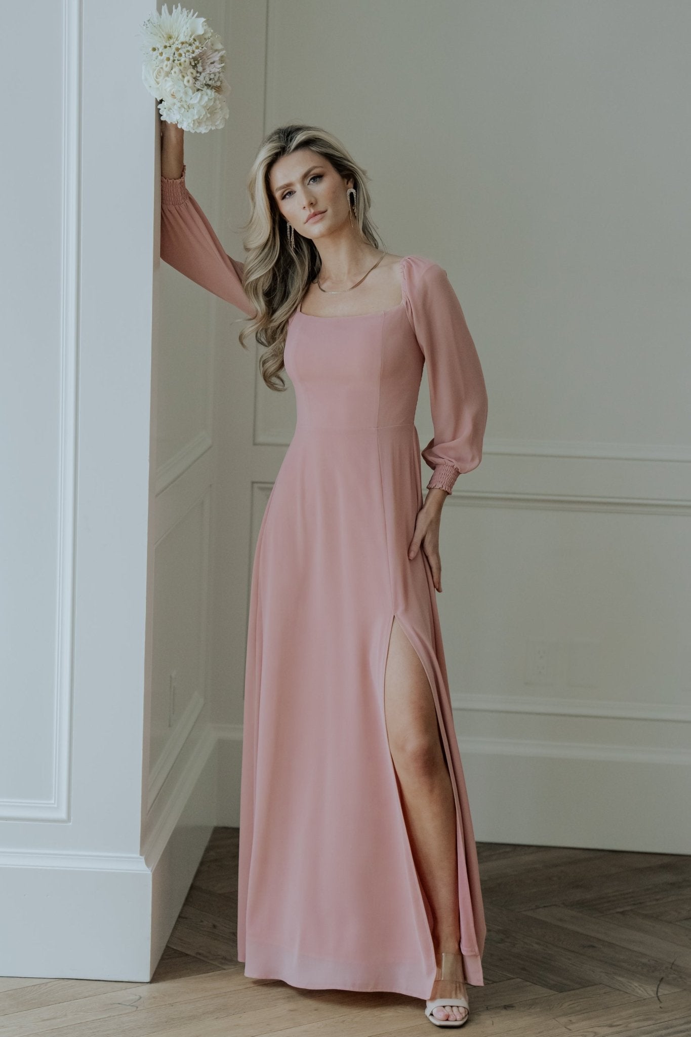 Giselle | Women’s One-Shoulder Satin Maxi Dress