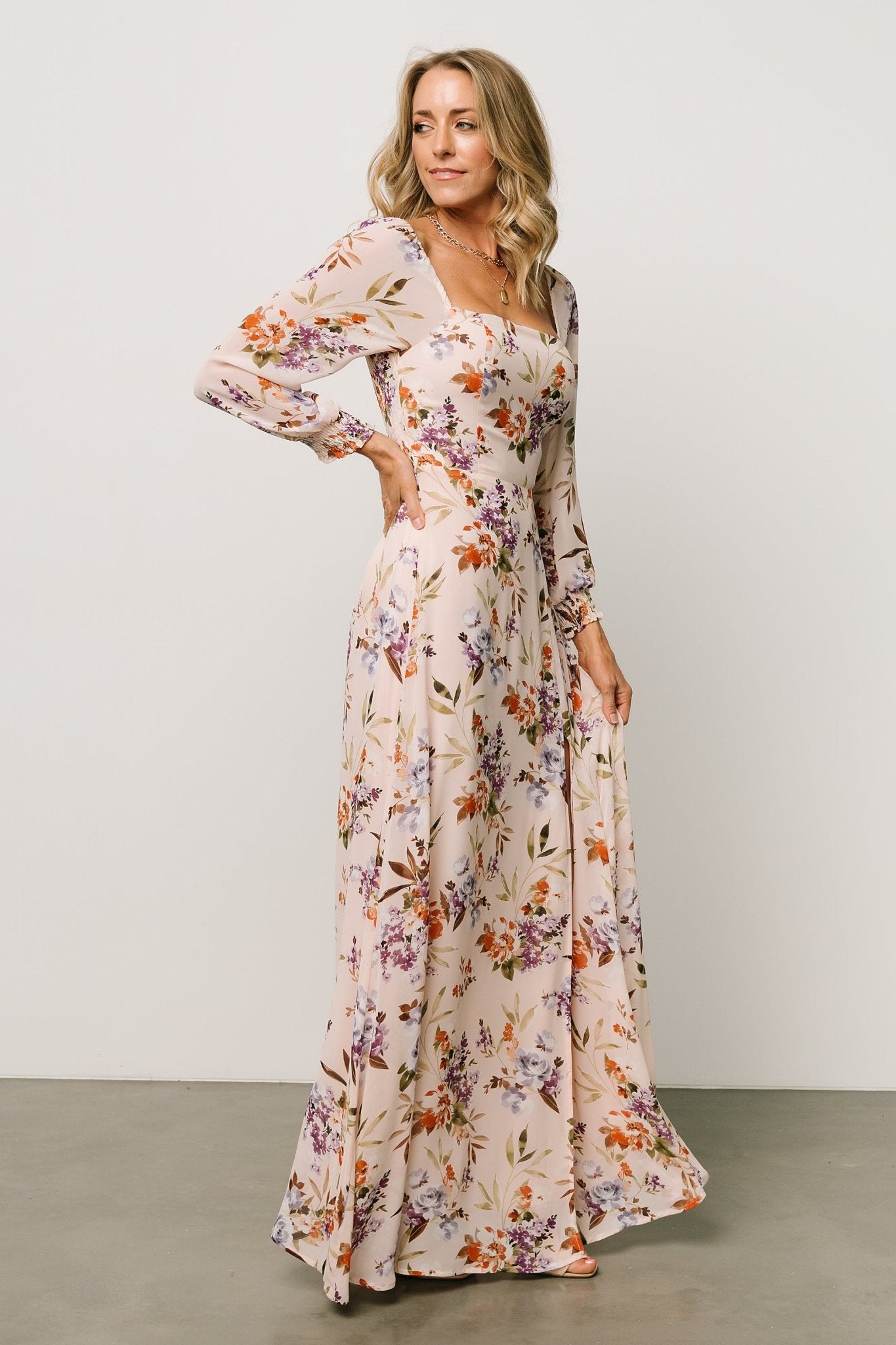 Giselle Maxi Dress | Blush Multi Floral - Baltic Born