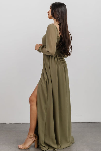 Giselle Maxi Dress | Dusty Olive - Baltic Born