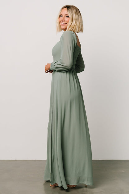 Giselle Maxi Dress | Eucalyptus - Baltic Born