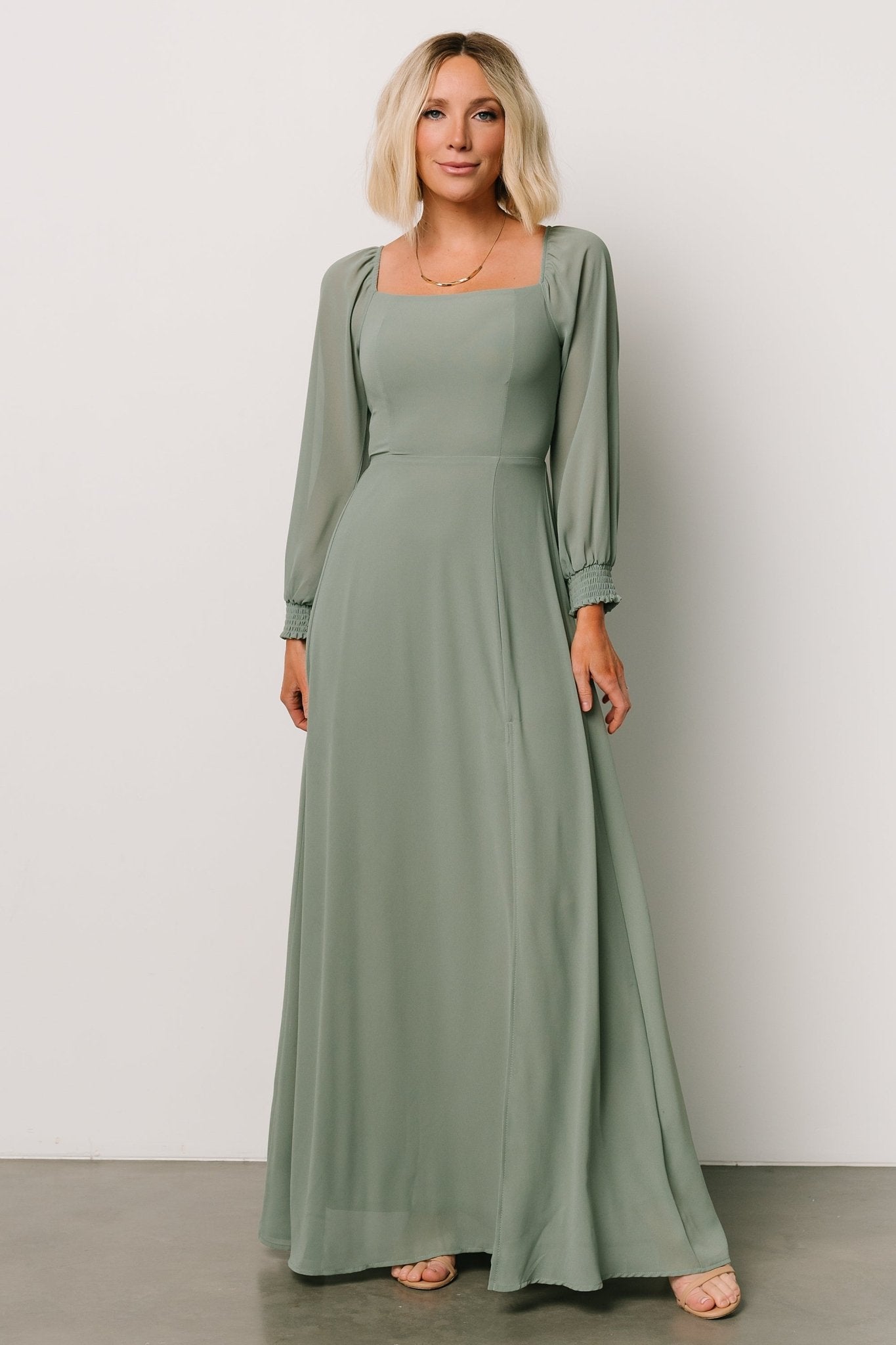 Giselle Maxi Dress | Eucalyptus - Baltic Born