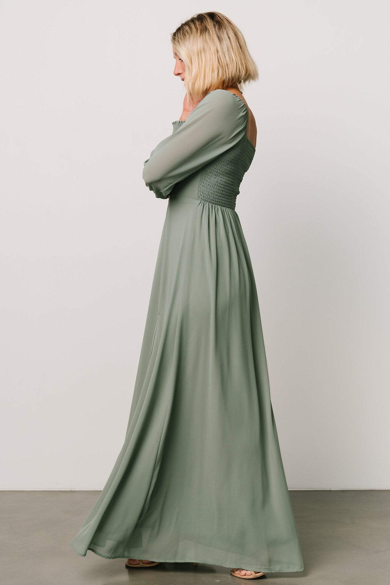 Giselle Maxi Dress | Eucalyptus - Baltic Born