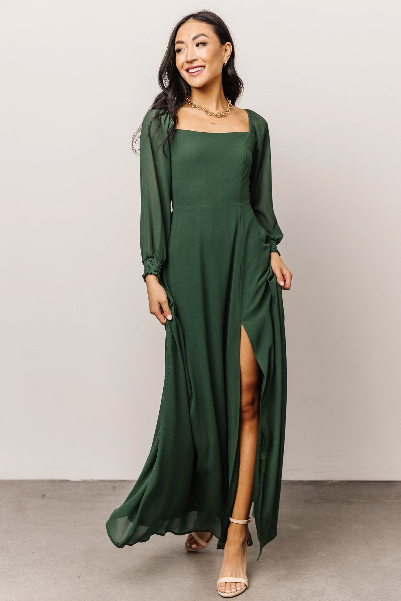 Giselle Maxi Dress | Evergreen - Baltic Born