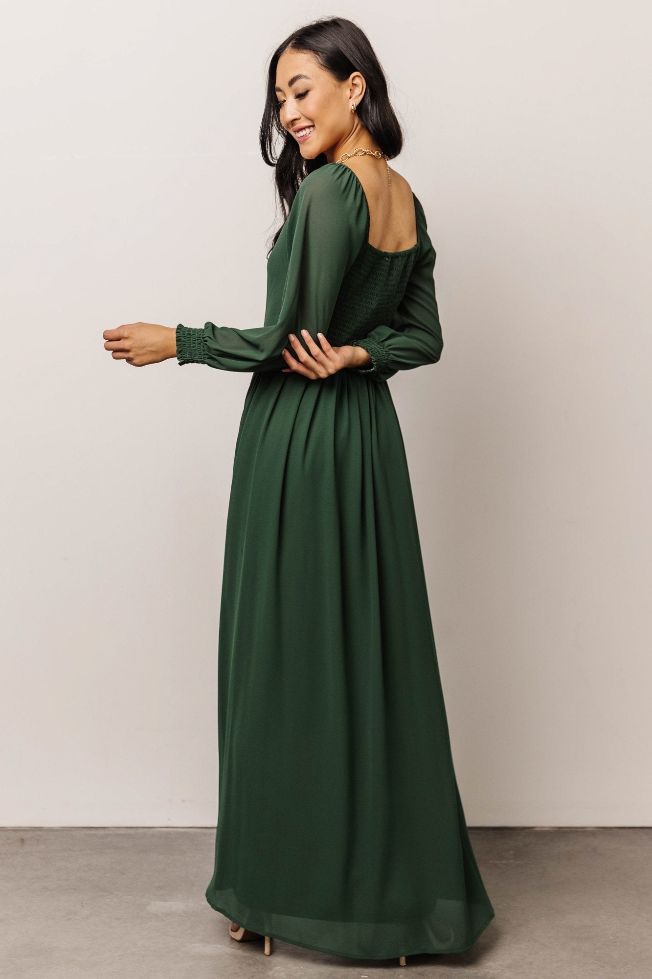 Giselle Maxi Dress | Evergreen - Baltic Born