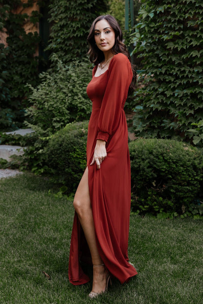 Giselle Maxi Dress | Rust - Baltic Born