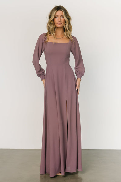 Le Regarre Made in Italy Women’s Silk Blend Maxi Dress Floral Dusty XL 
