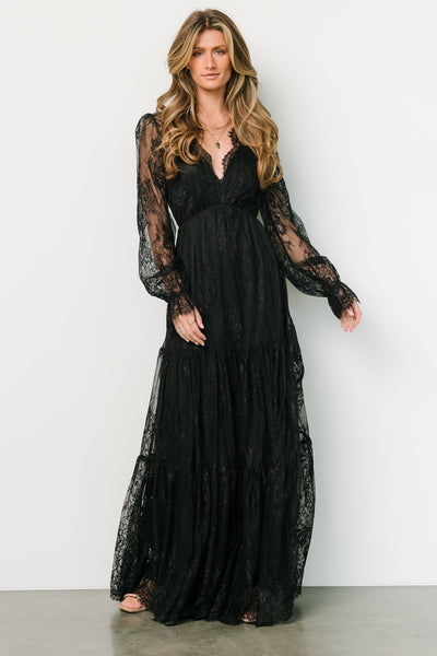 Baltic Born Womens Gloria Lace Maxi Dress | Black | Size: Small Baltic Born Womens Gloria Lace Maxi Dress | Black | Size: Small