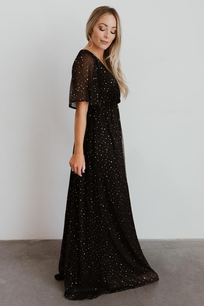 Grace Sparkle Gown | Black - Baltic Born