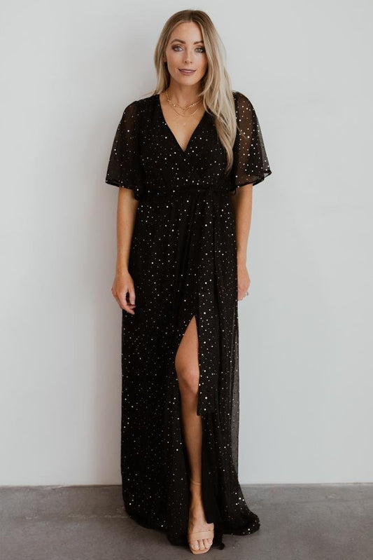 Grace Sparkle Gown | Black - Baltic Born