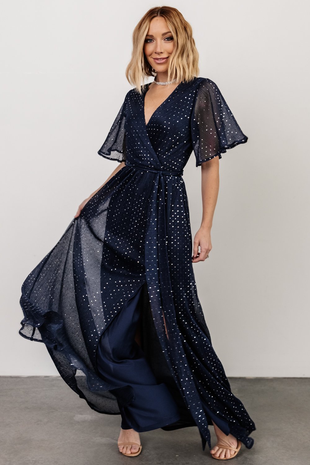 Grace Sparkle Gown | Navy - Baltic Born