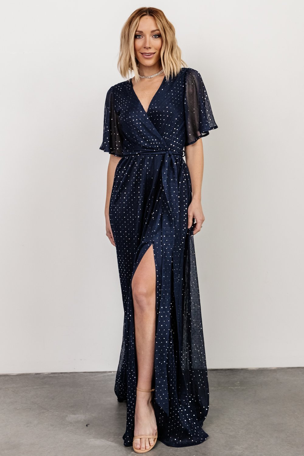 Grace Sparkle Gown | Navy - Baltic Born