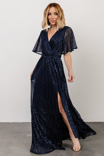 Grace Sparkle Gown | Navy - Baltic Born