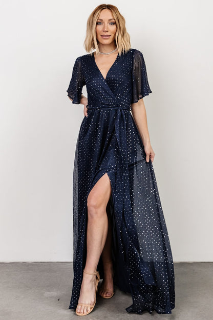 Grace Sparkle Gown | Navy - Baltic Born