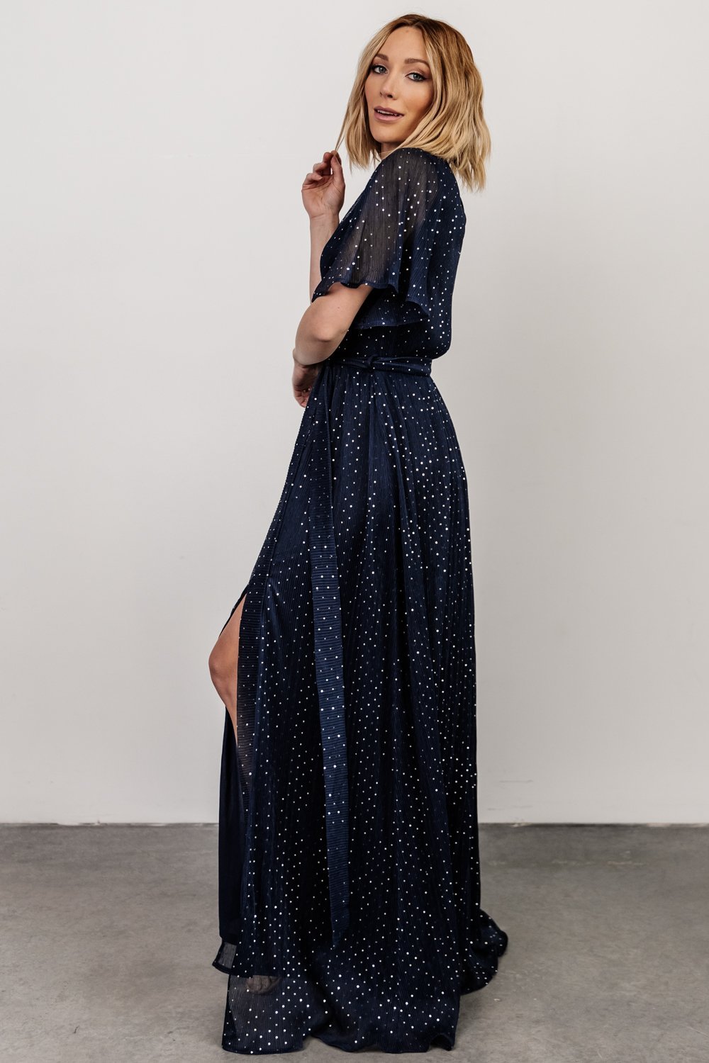 Grace Sparkle Gown | Navy - Baltic Born