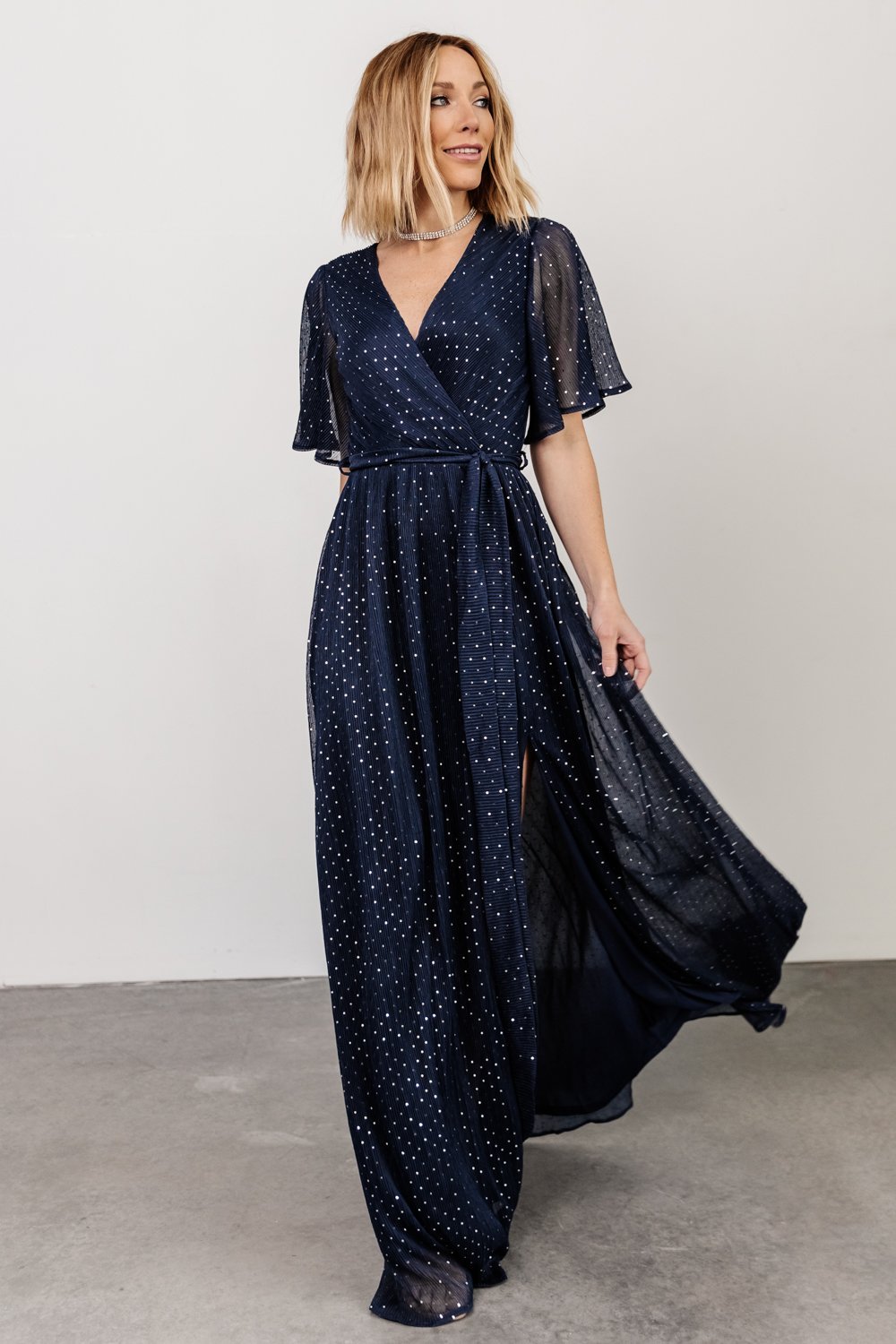 Grace Sparkle Gown | Navy - Baltic Born