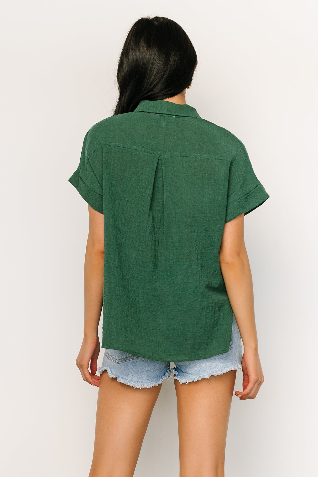 Hammond Short Sleeve Top | Dark Green - Baltic Born