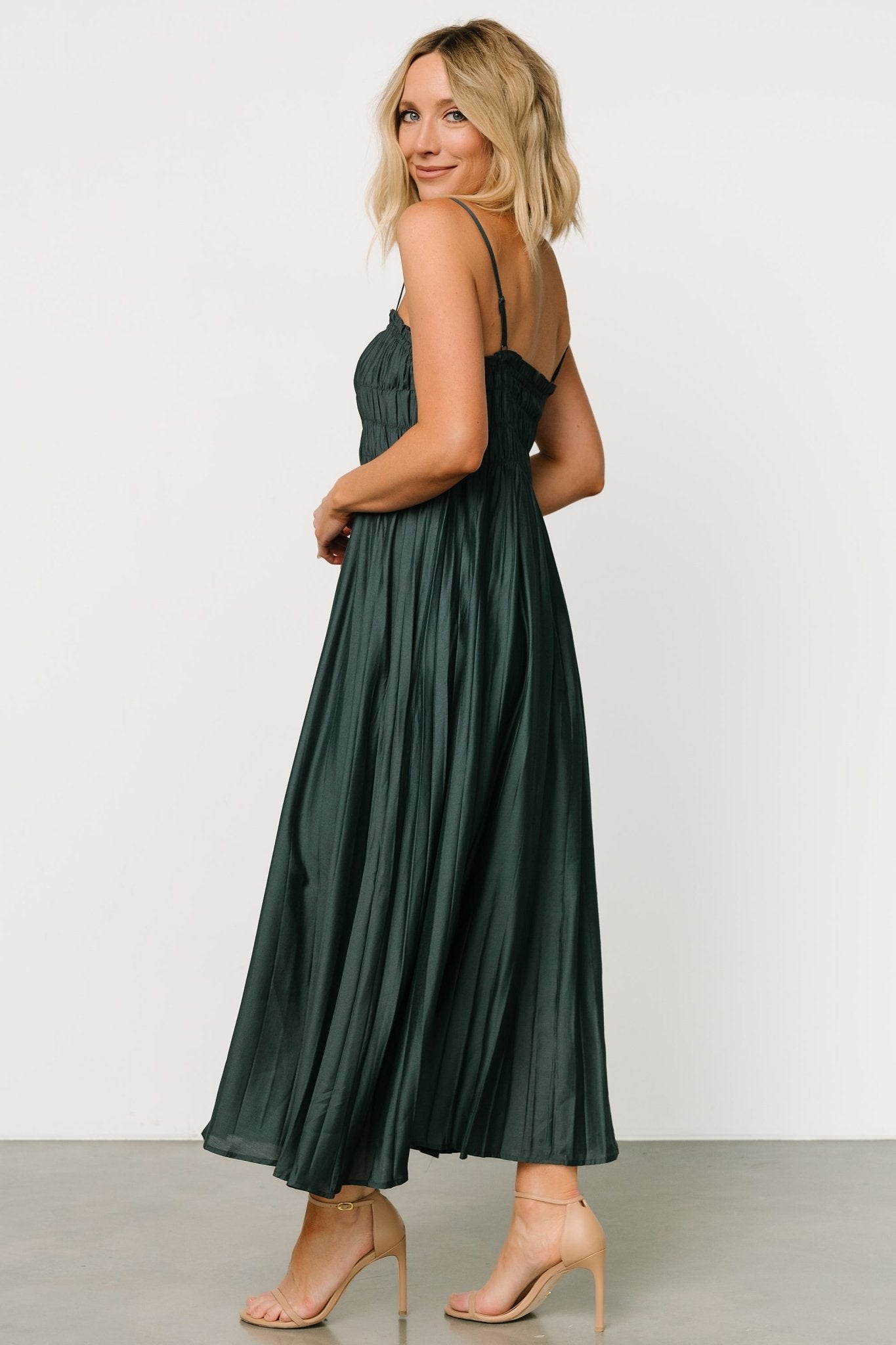 Hattie Maxi Dress | Dark Jade - Baltic Born