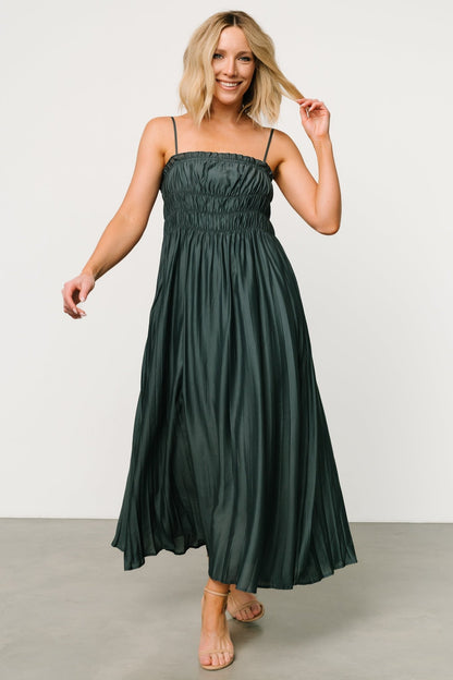 Hattie Maxi Dress | Dark Jade - Baltic Born