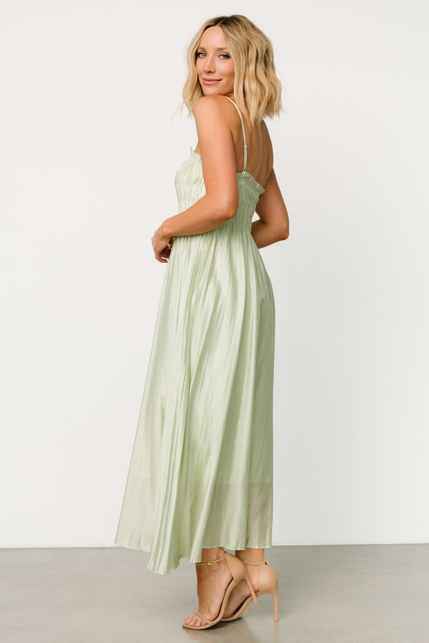 Hattie Maxi Dress | Light Sage - Baltic Born