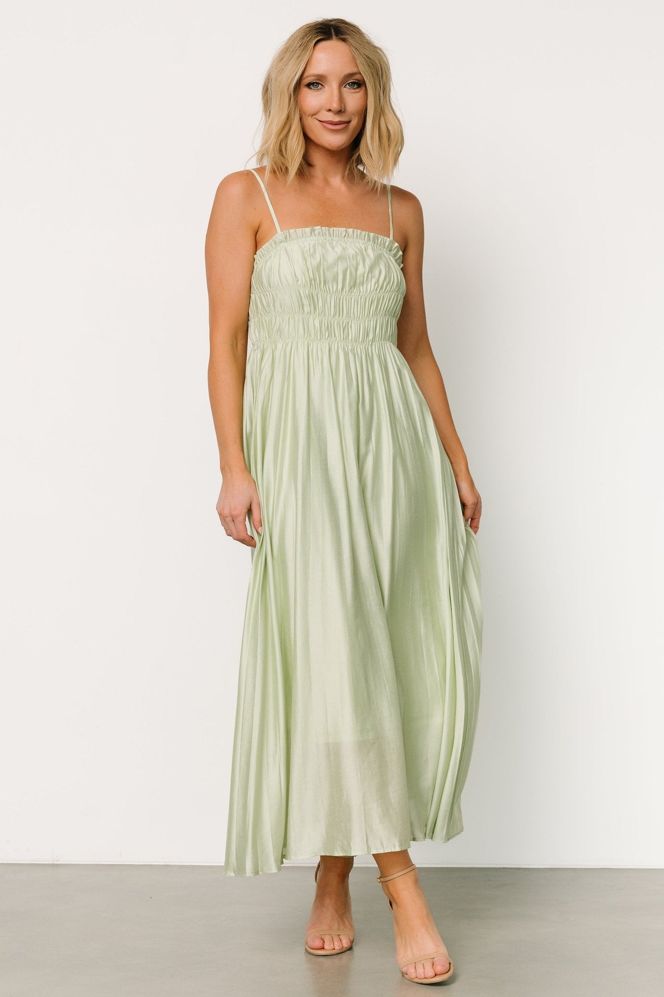 Hattie Maxi Dress | Light Sage - Baltic Born