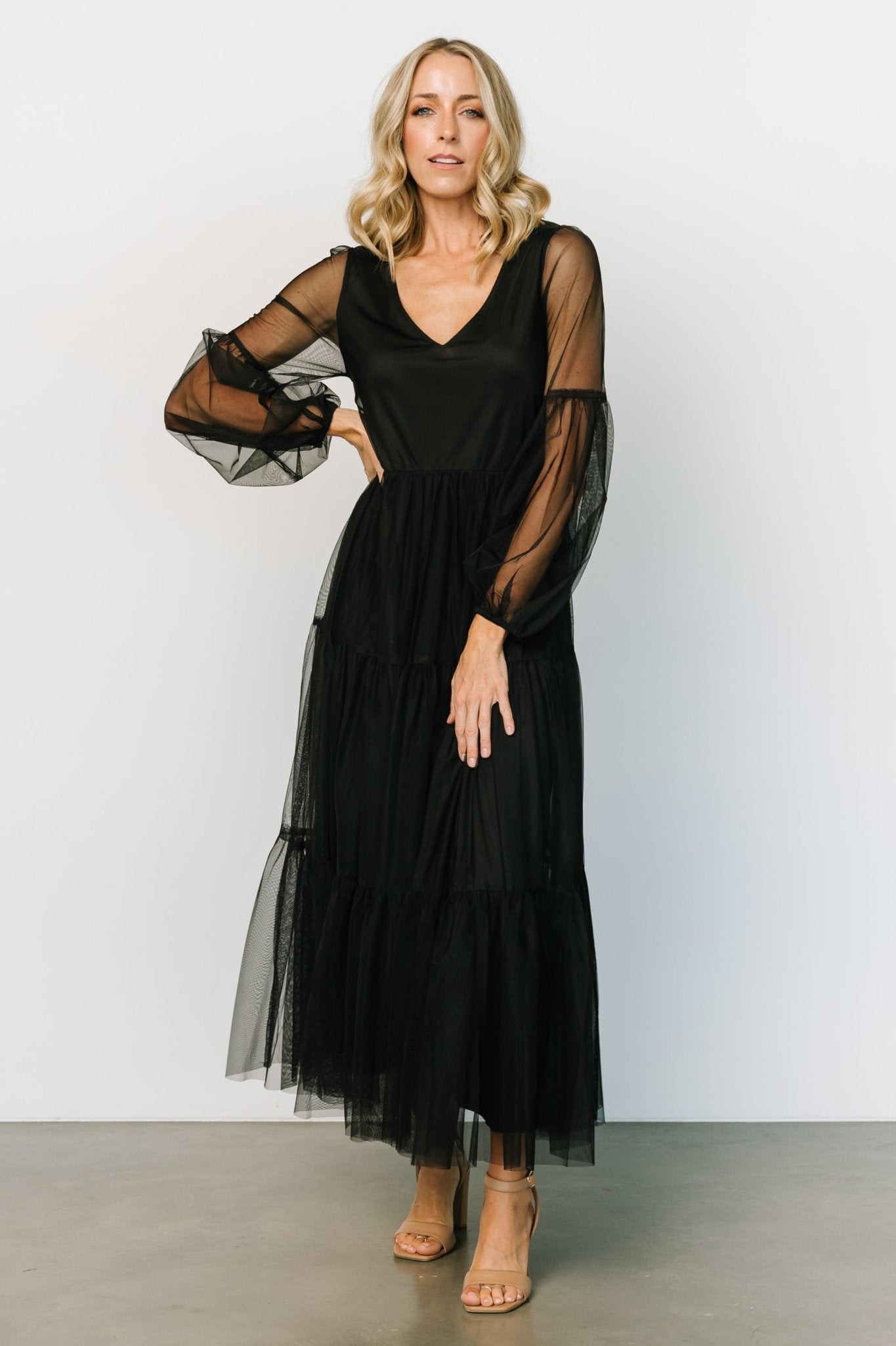 Hoffman Tulle Maxi Dress | Black - Baltic Born