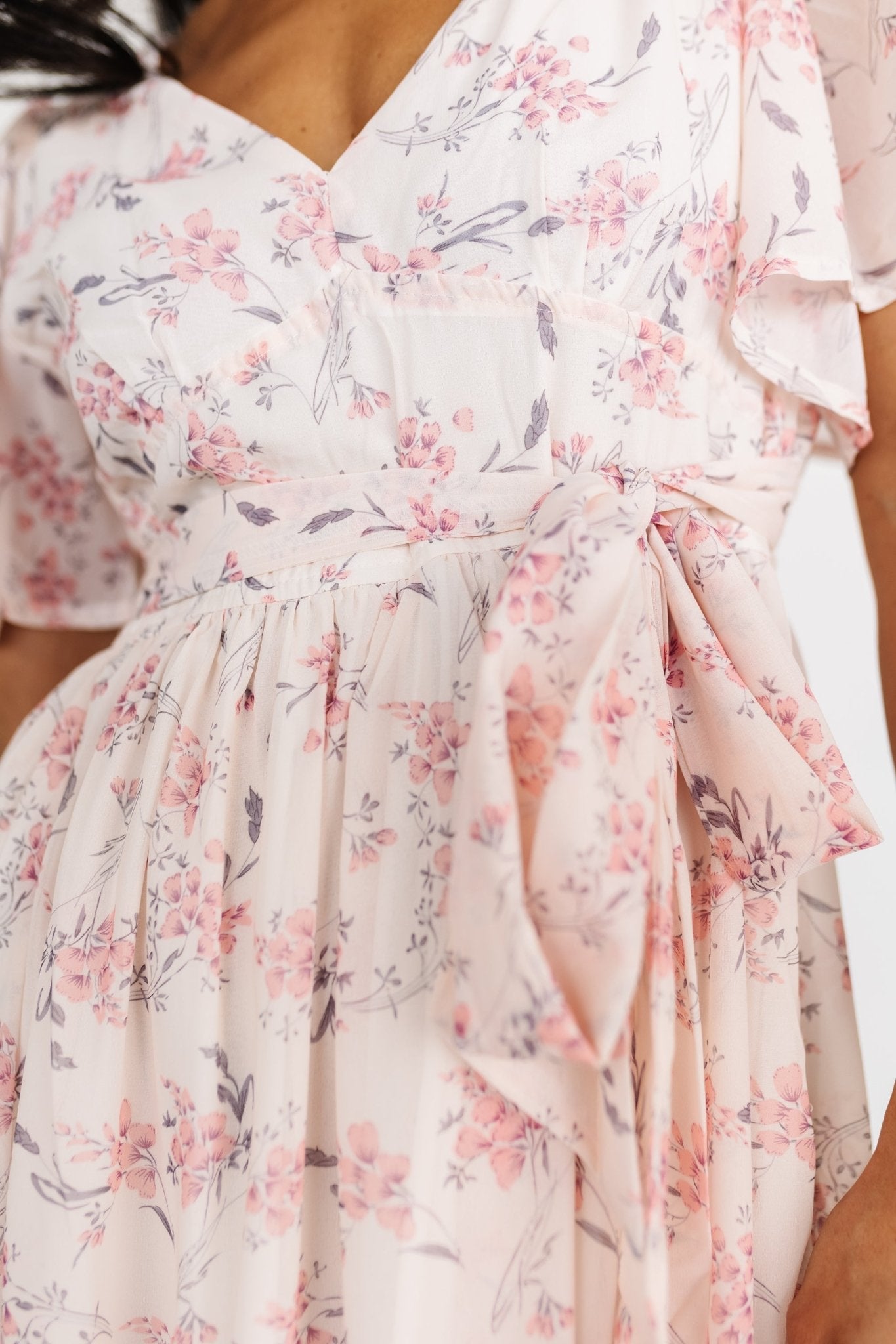 Iris Midi Dress | Blush Floral - Baltic Born