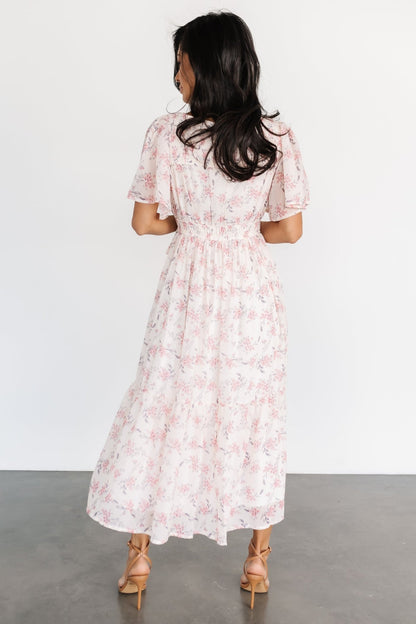 Iris Midi Dress | Blush Floral - Baltic Born