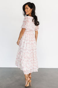 Iris Midi Dress | Blush Floral | Baltic Born