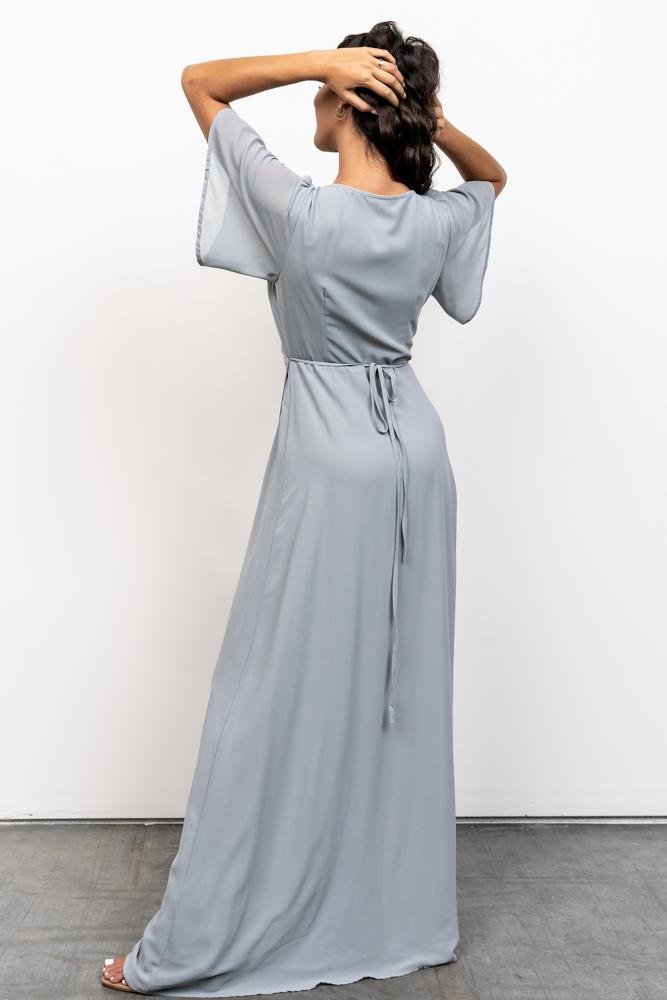 Ivy Wrap Maxi Dress | Light Blue | Baltic Born