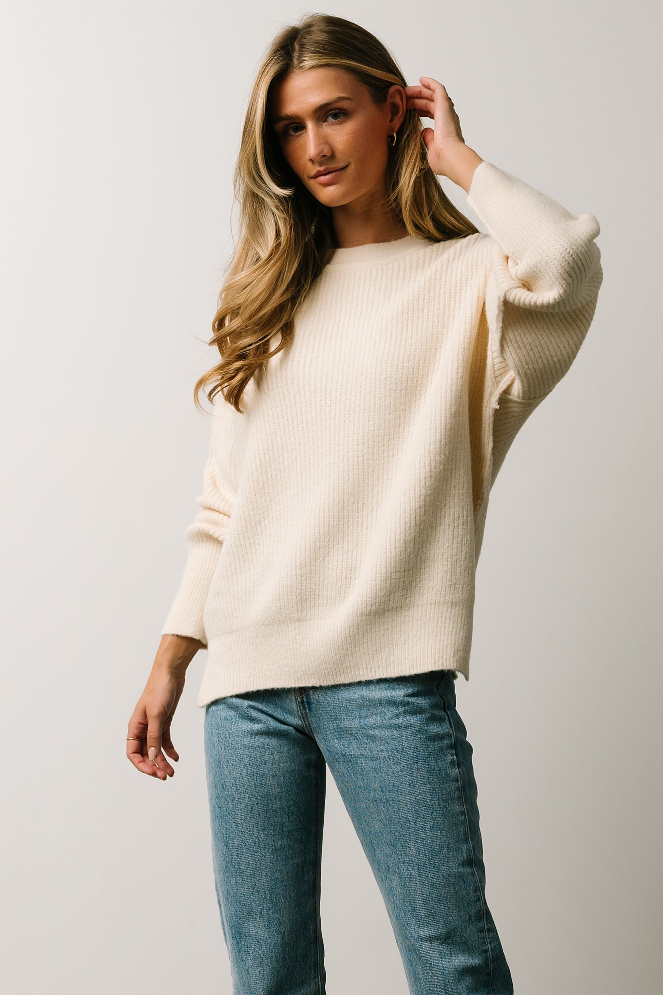 Jacey Knit Sweater | Ivory - Baltic Born