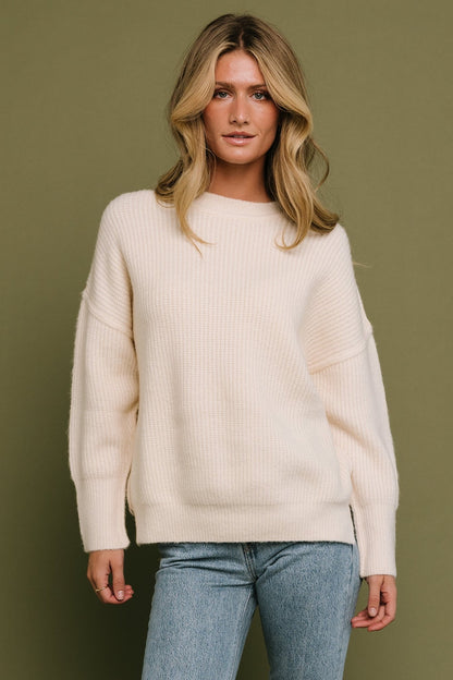 Jacey Knit Sweater | Ivory - Baltic Born