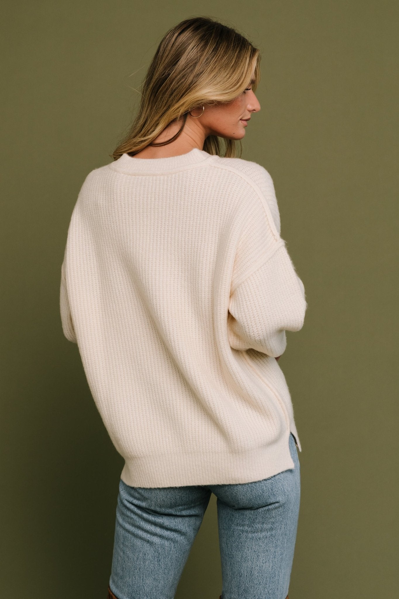 Jacey Knit Sweater | Ivory - Baltic Born