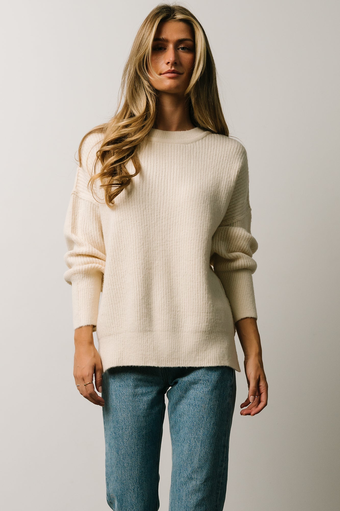 Jacey Knit Sweater | Ivory - Baltic Born