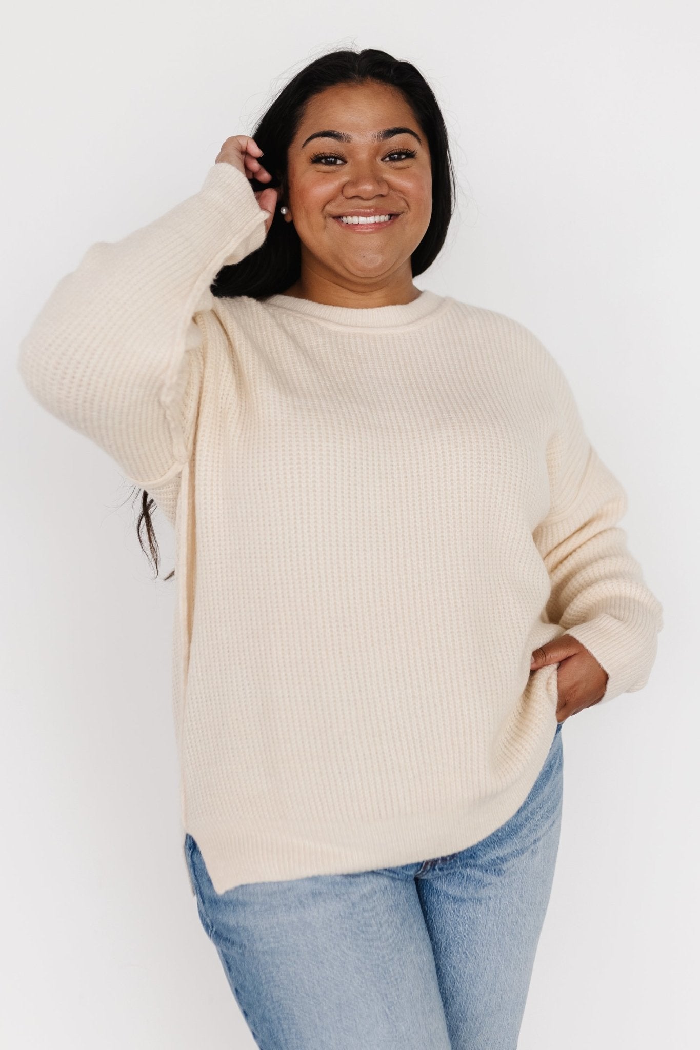 Jacey Knit Sweater | Ivory - Baltic Born