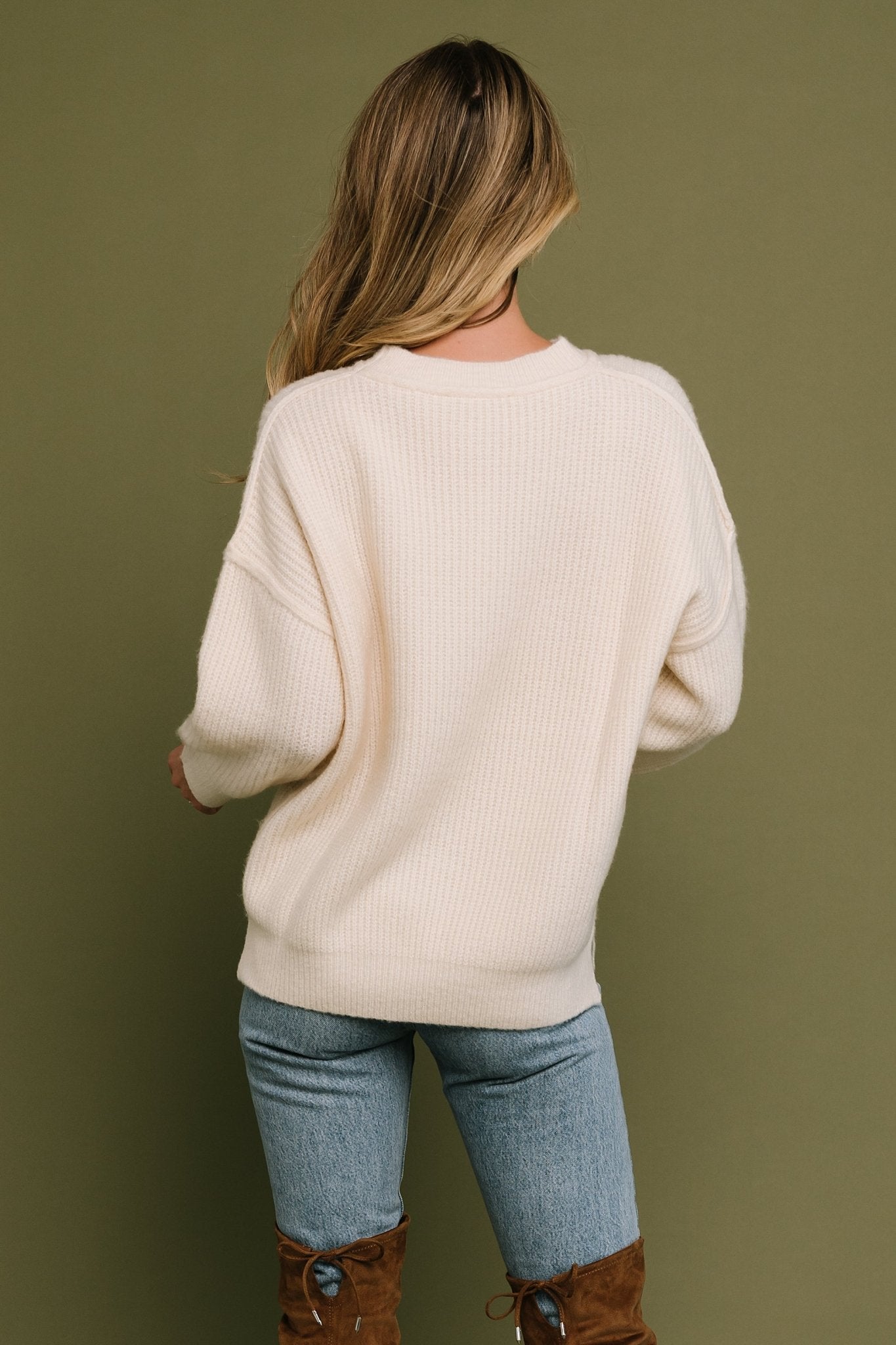 Jacey Knit Sweater | Ivory - Baltic Born