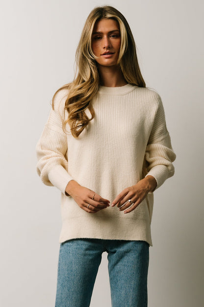 Jacey Knit Sweater | Ivory - Baltic Born