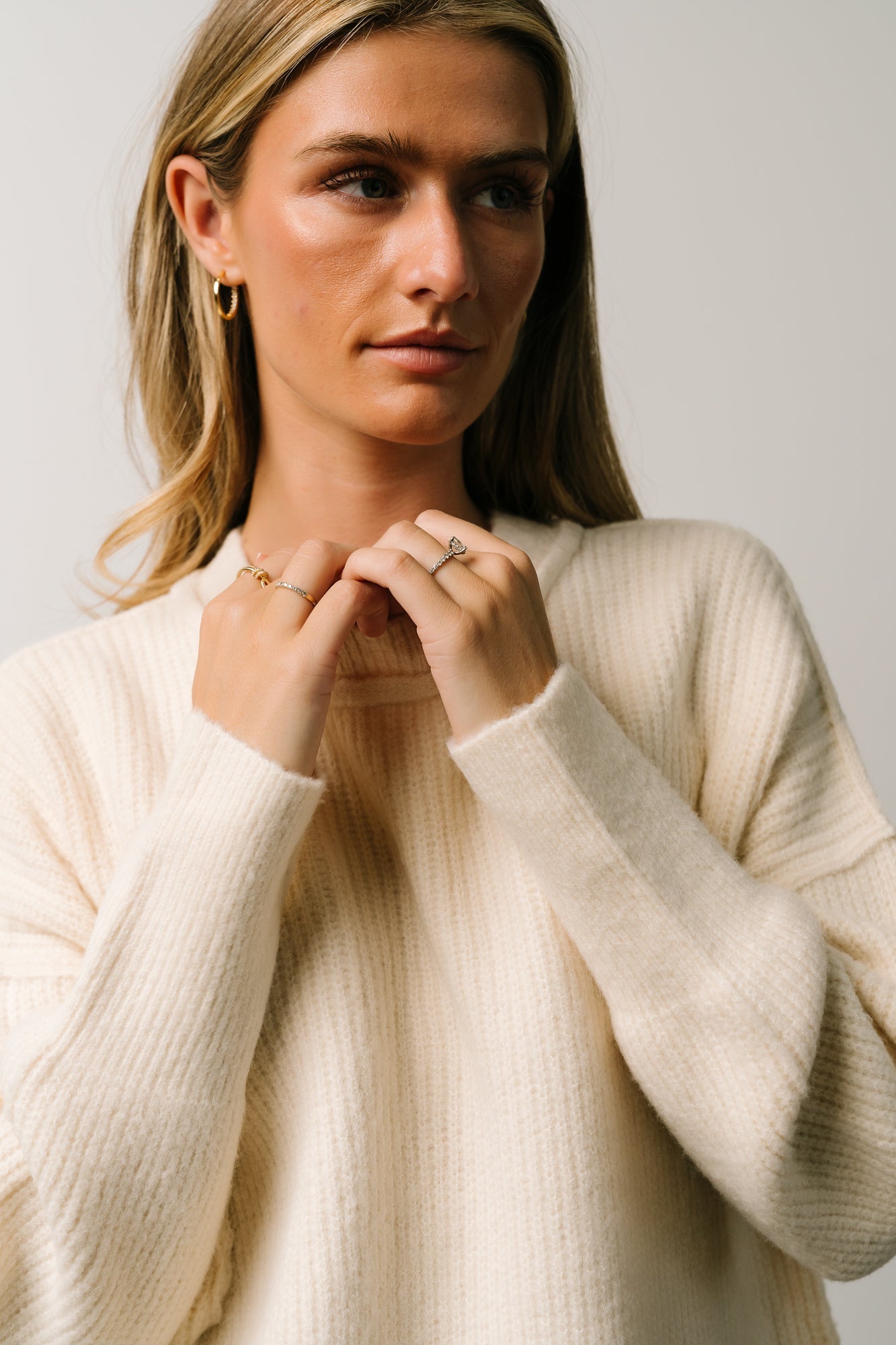 Jacey Knit Sweater | Ivory - Baltic Born