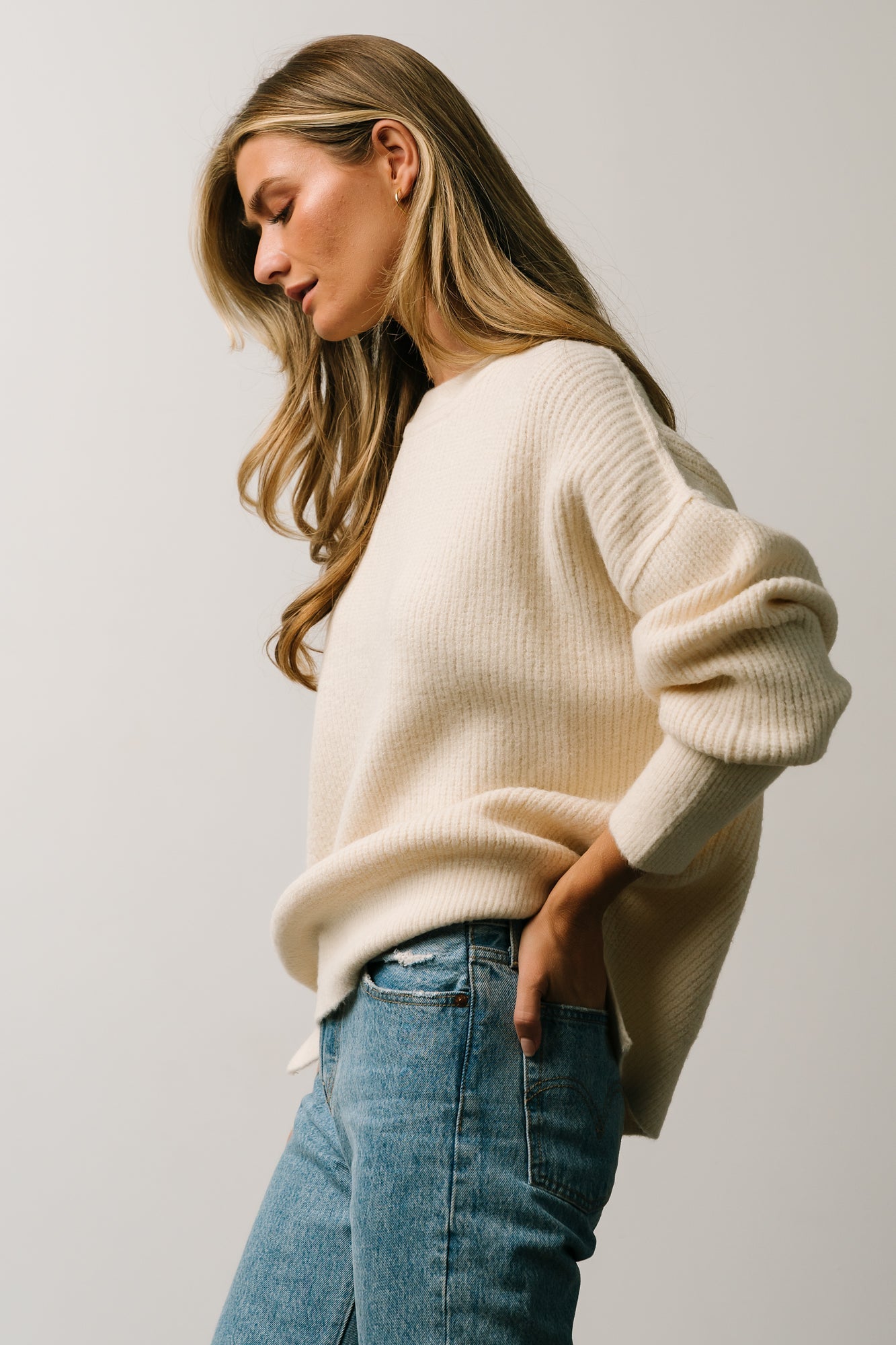 Jacey Knit Sweater | Ivory - Baltic Born