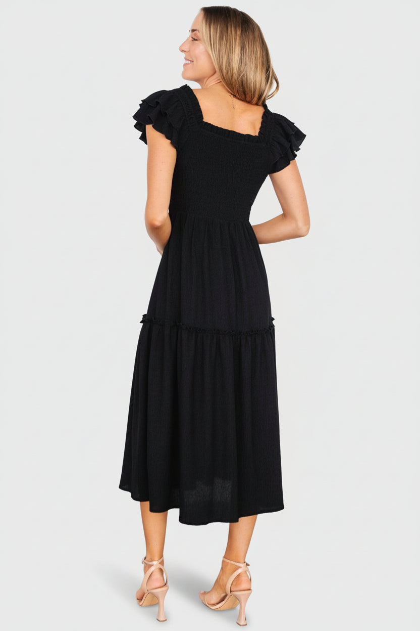 Lucy Smocked Midi Dress
