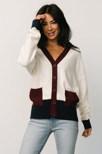 Jax Cardigan | Cream Multi - Baltic Born