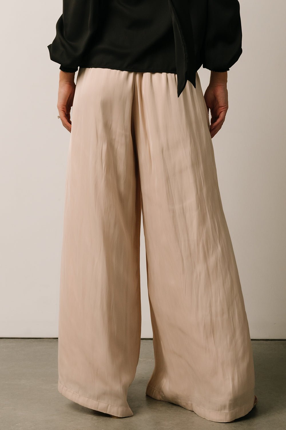 Jayla Palazzo Satin Pant | Champagne - Baltic Born