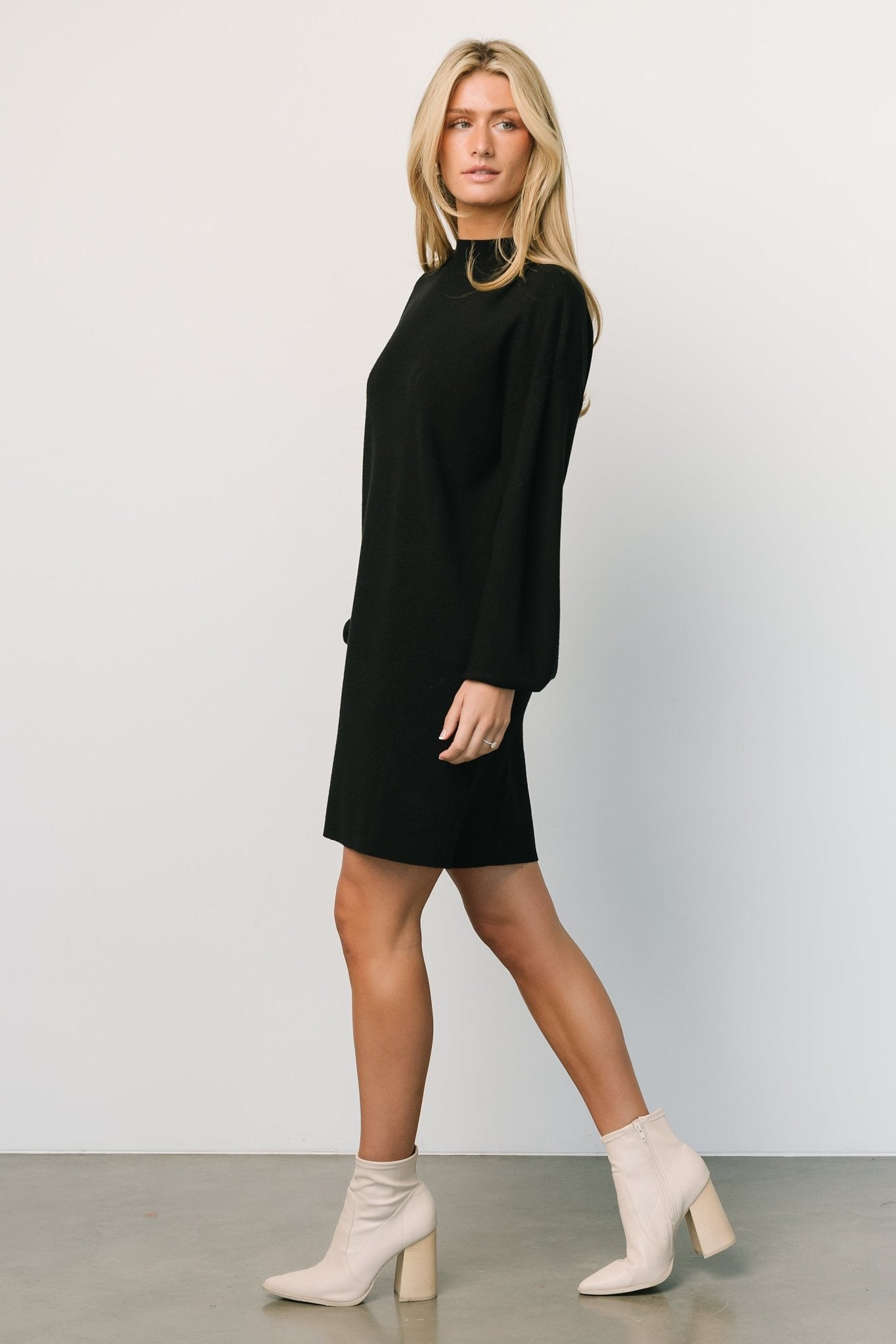 Jennings Sweater Dress | Black - Baltic Born