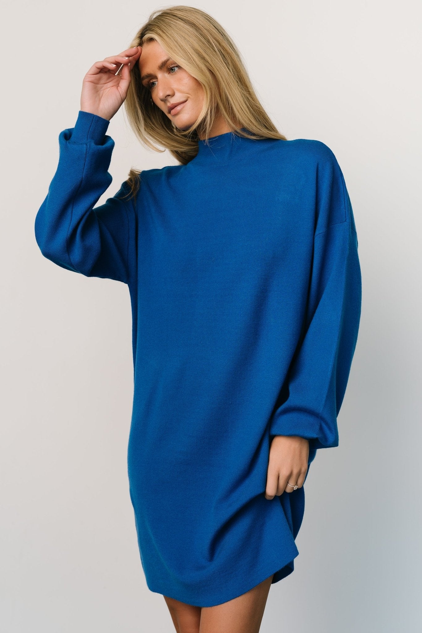 Jennings Sweater Dress | Cobalt Blue - Baltic Born