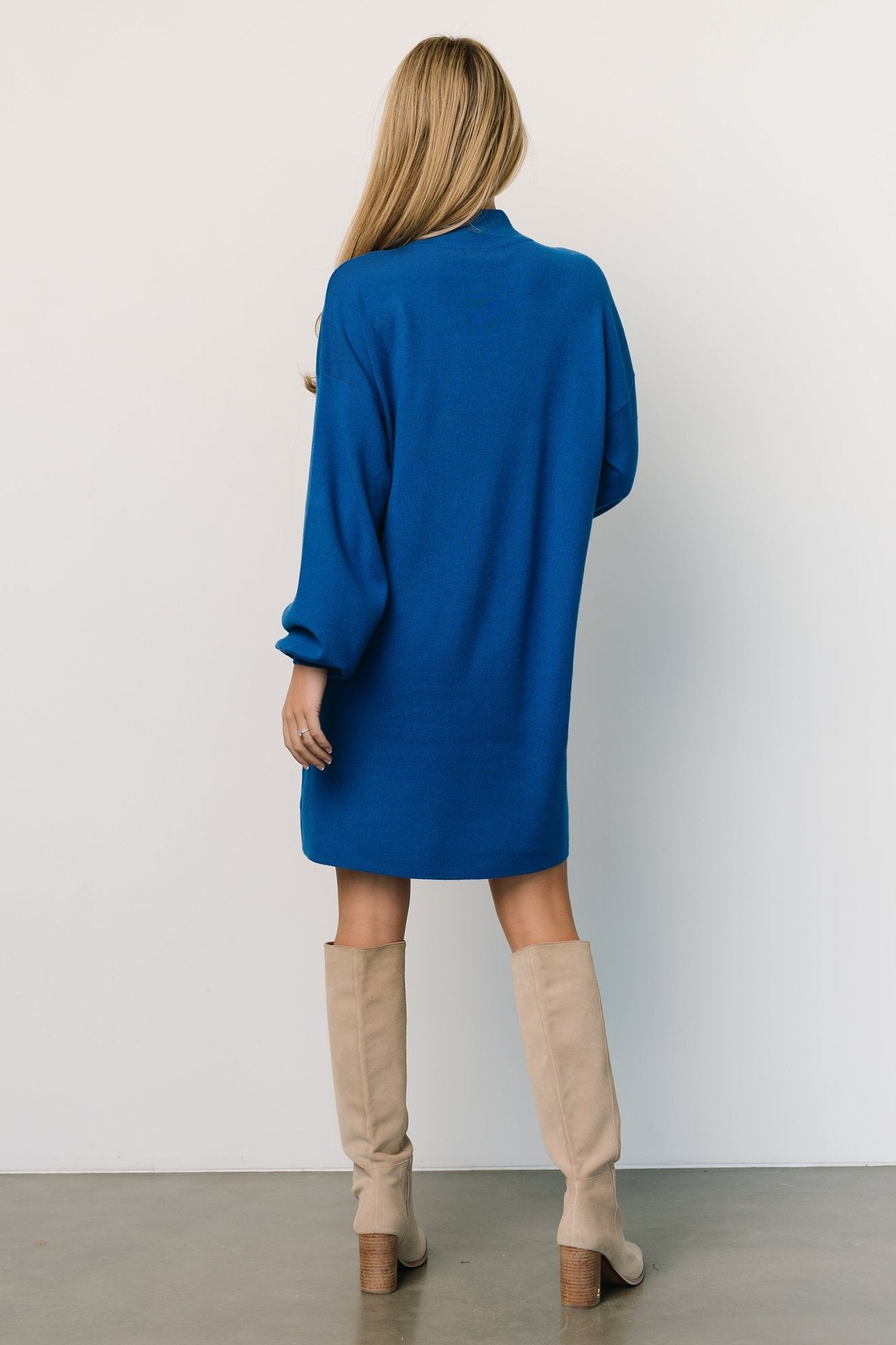 Jennings Sweater Dress | Cobalt Blue - Baltic Born